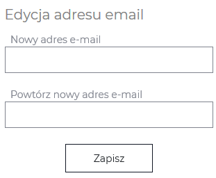 edycja adresu formularz